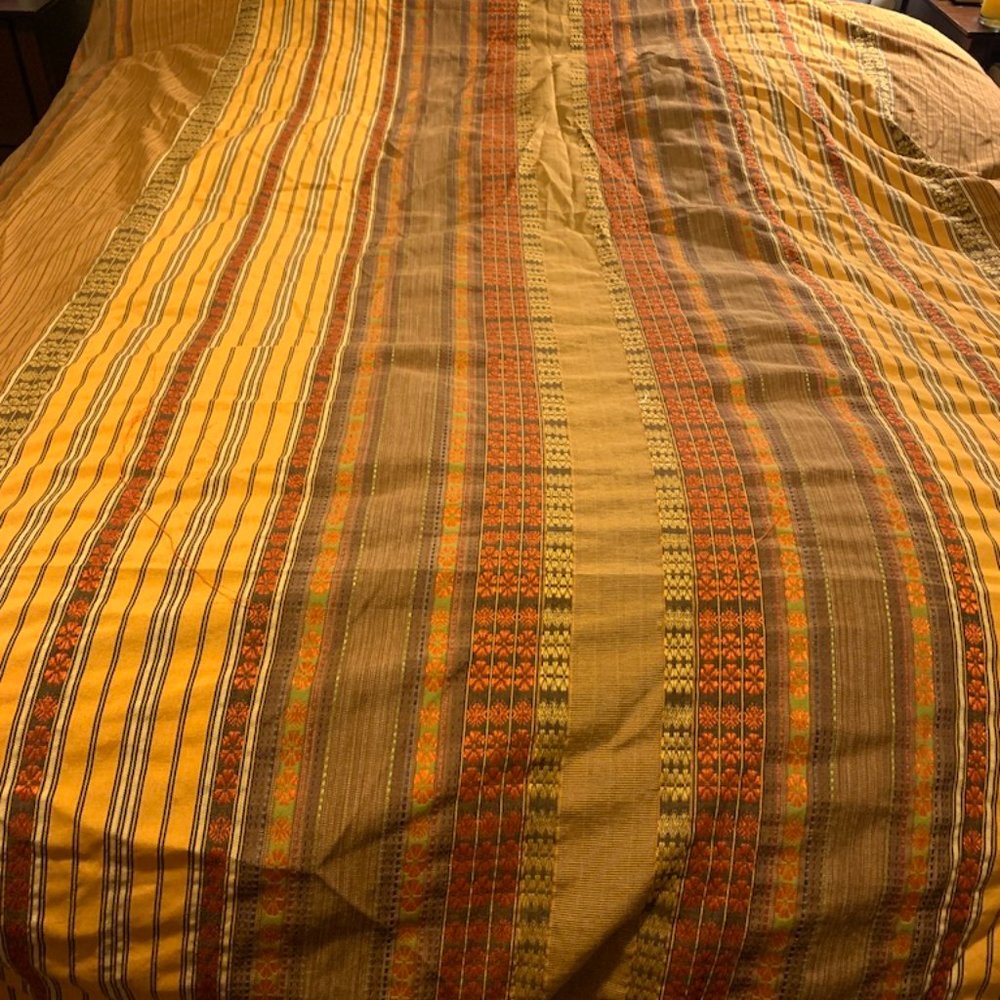 Queen Orange Bedspread